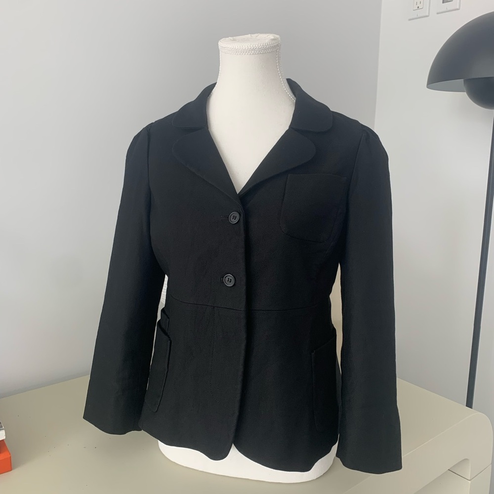 Miu Miu Crop Black Women's Blazer